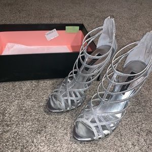 Worn once strapy heels size 9